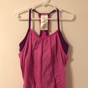 Ivivva double pink and purple tank top